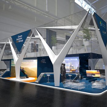【Oman Aviation】展台设计分享