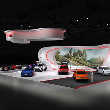 【HONDA】展台设计分享