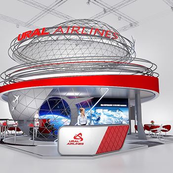 【Ural Airlines】展台设计分享