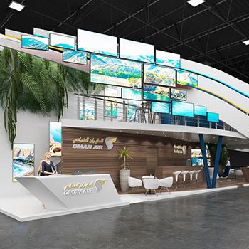 【Oman Aviation】展台设计分享