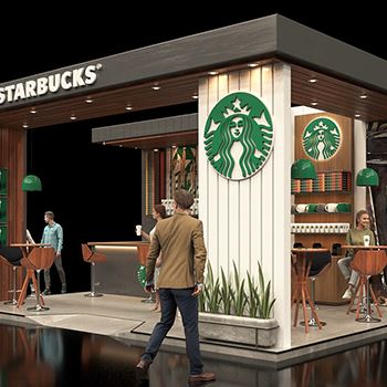 【Starbucks】展台设计分享