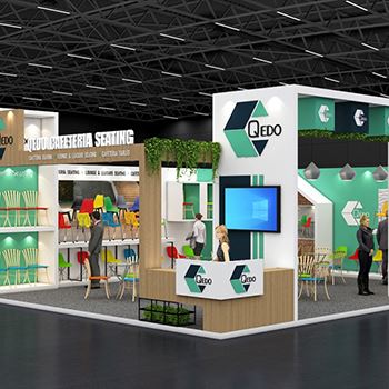 【Qedo Cafeteria Seating】展台设计分享