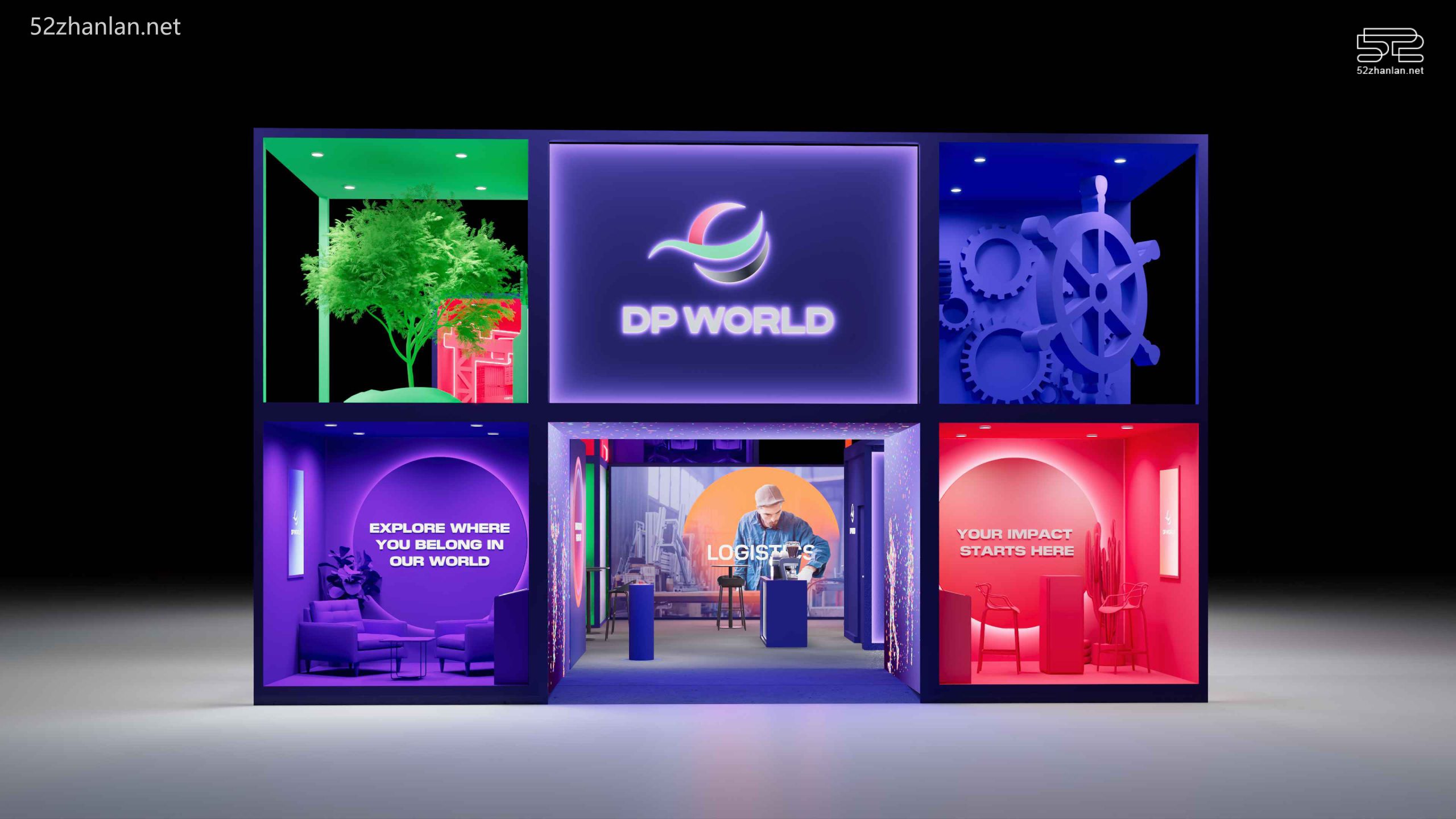 【2026-2月】DP WORLD 展台设计作品集收藏分享