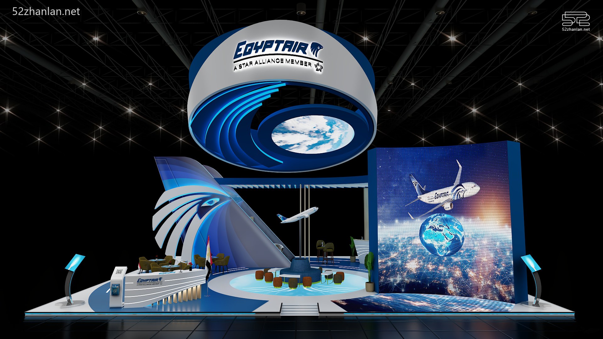 【2026-2月】EGYPTAIR 展台设计作品集收藏分享